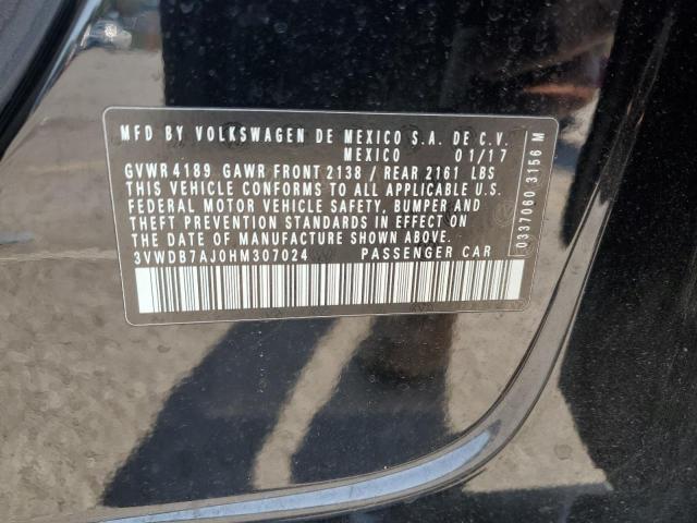 2017 VOLKSWAGEN JETTA SE - 3VWDB7AJ0HM307024
