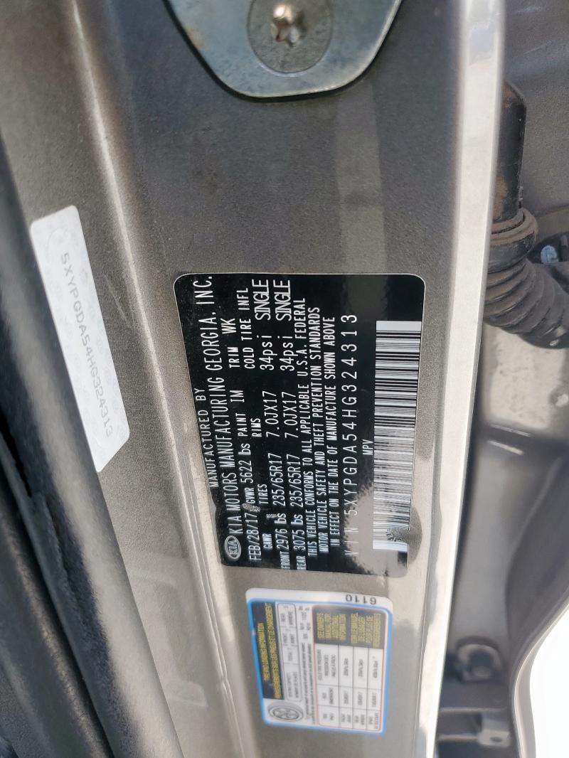2017 KIA SORENTO LX - 5XYPGDA54HG324313
