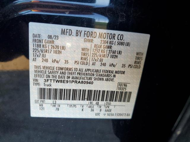 2023 FORD MAVERICK X - 3FTTW8E91PRA80940