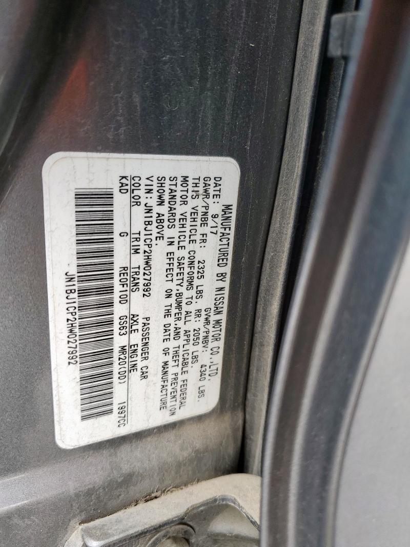 2017 NISSAN ROGUE SPOR - JN1BJ1CP2HW027992