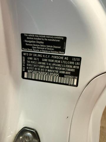 2016 PORSCHE CAYMAN S WP0AB2A88GK185895