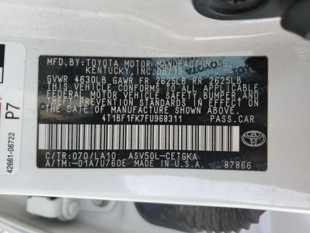 2015 TOYOTA CAMRY LE - 4T1BF1FK7FU968311