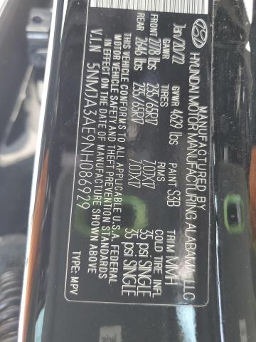 2022 HYUNDAI TUCSON SE - 5NMJA3AE9NH086929
