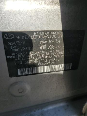 2018 HYUNDAI ELANTRA SE - 5NPD84LF0JH296840
