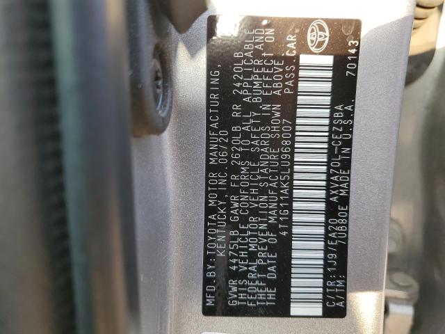 2020 TOYOTA CAMRY SE - 4T1G11AK5LU968007