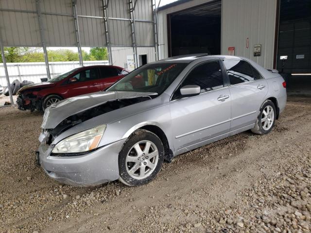 HONDA ACCORD EX 2005 silver sedan 4d gas 1HGCM66505A008707 photo #1