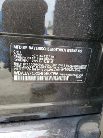 2017 BMW 530 XI WBAJA7C30HG458086
