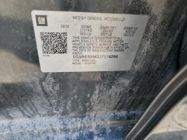 2018 CHEVROLET CRUZE LT - 1G1BE5SM3J7174296