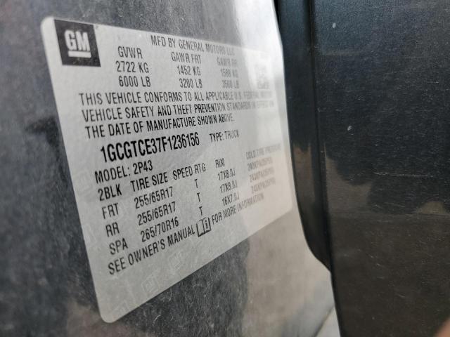2015 CHEVROLET COLORADO Z 1GCGTCE37F1236156