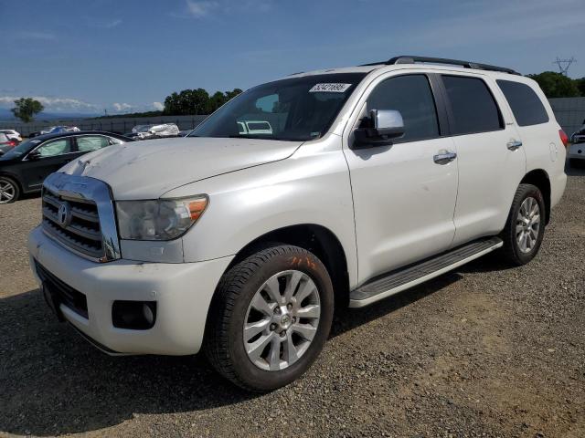 TOYOTA SEQUOIA PL 2015 white  gas 5TDDY5G13FS122279 photo #1