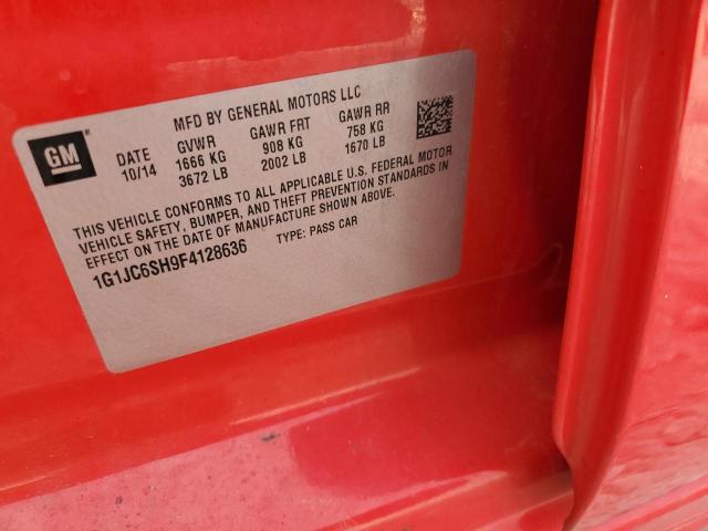 2015 CHEVROLET SONIC LT - 1G1JC6SH9F4128636