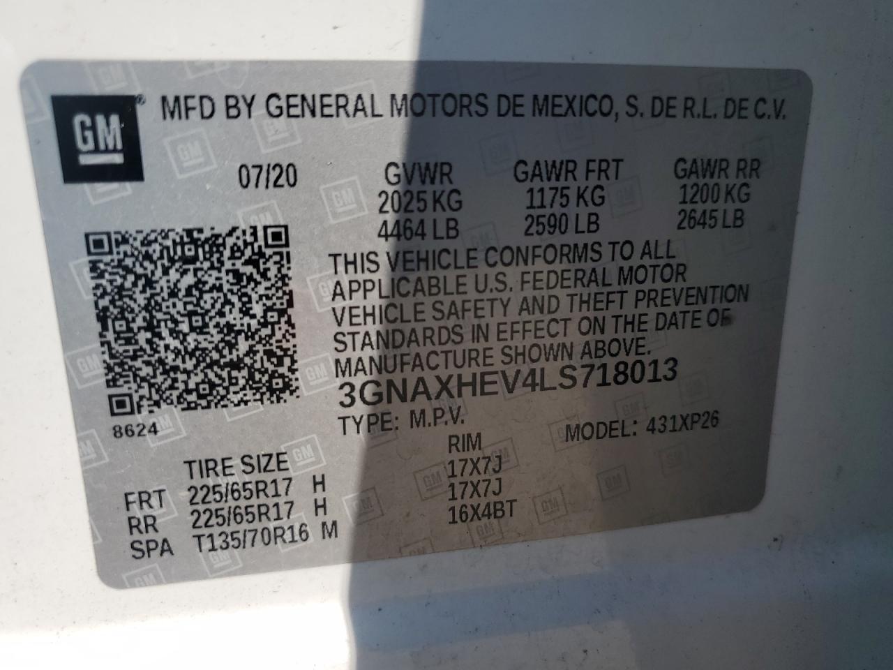 CHEVROLET EQUINOX LS