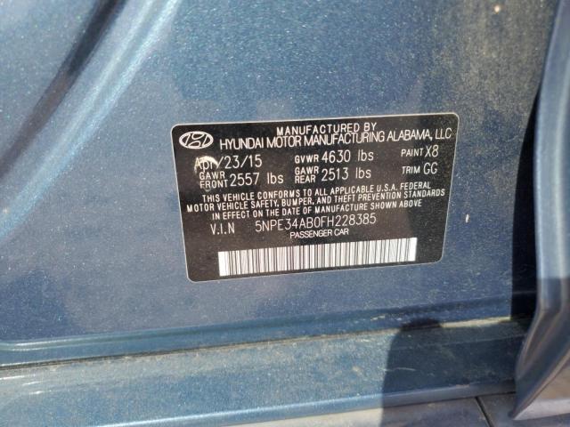 2015 HYUNDAI SONATA SPO - 5NPE34AB0FH228385