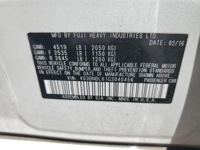 2016 SUBARU LEGACY 2.5 - 4S3BNBL61G3040456