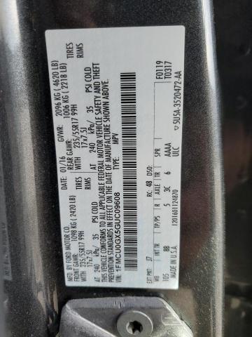 2016 FORD ESCAPE SE - 1FMCU0GX5GUC09608