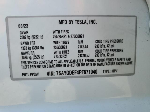 2023 TESLA MODEL Y - 7SAYGDEF4PF871940