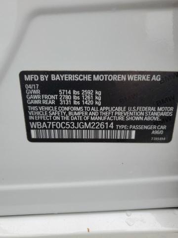 2018 BMW 750 I - WBA7F0C53JGM22614