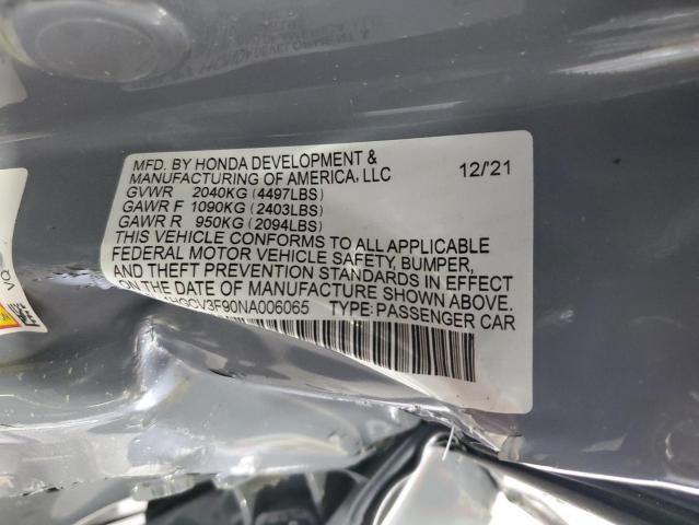 2022 HONDA ACCORD TOU - 1HGCV3F90NA006065