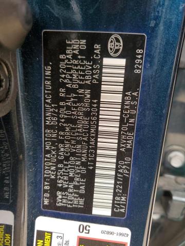 2021 TOYOTA CAMRY LE - 4T1C31AKXMU563044