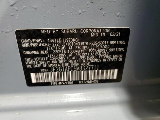 2021 SUBARU CROSSTREK - JF2GTAPC5M8327711