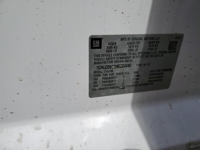 2017 CHEVROLET TAHOE POLI 1GNLCDEC2HR224349
