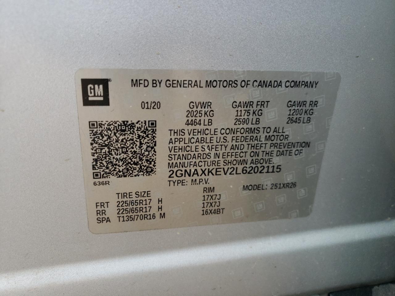 CHEVROLET EQUINOX LT