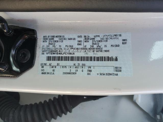 2020 FORD F150 SUPER 1FTEW1E40LFC15806