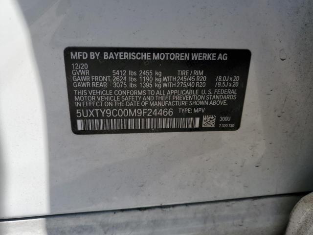 2021 BMW X3 XDRIVEM 5UXTY9C00M9F24466