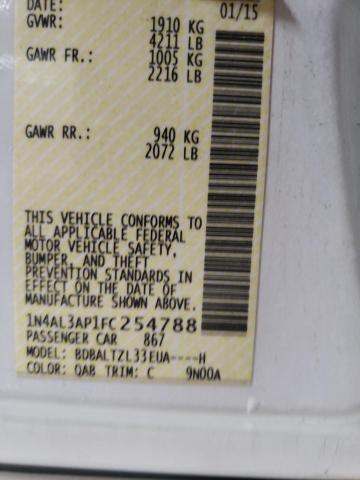 2015 NISSAN ALTIMA 2.5 - 1N4AL3AP1FC254788
