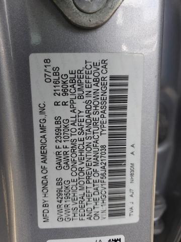 2018 HONDA ACCORD EXL 1HGCV1F56JA217038