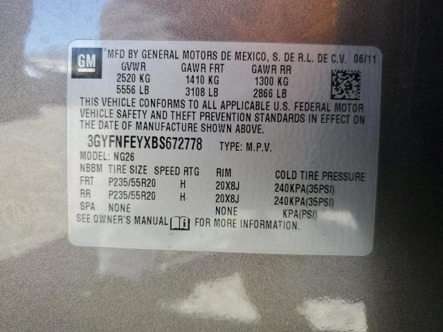 3gyfnfeyxbs672778 - 2011 Cadillac srx premium collection - #52650365
