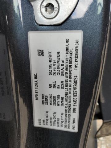 2022 TESLA MODEL 3 - 5YJ3E1EC7NF268284