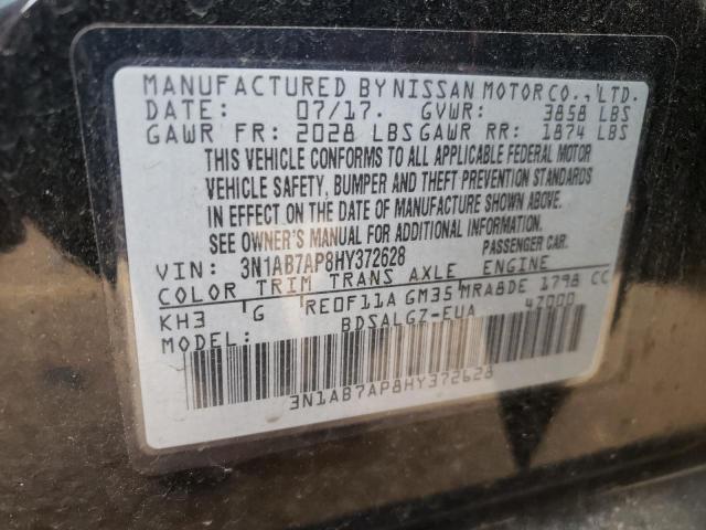 2017 NISSAN SENTRA S - 3N1AB7AP8HY372628