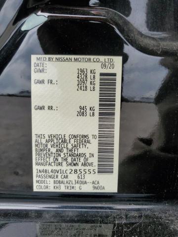 2020 NISSAN ALTIMA SV - 1N4BL4DV1LC285555