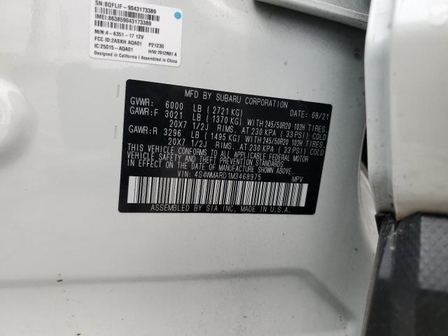 2021 SUBARU ASCENT TOU 4S4WMARD1M3468975