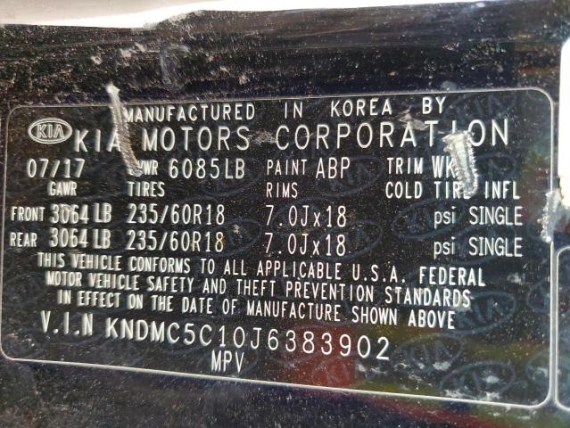 2018 KIA SEDONA EX KNDMC5C10J6383902