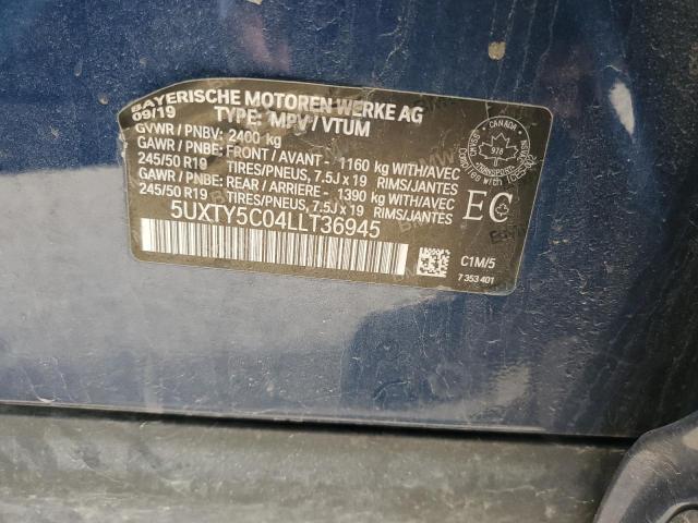 2020 BMW X3 XDRIVE3 - 5UXTY5C04LLT36945