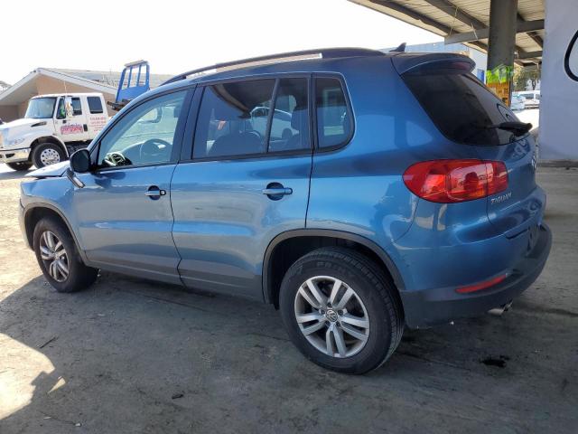 VOLKSWAGEN TIGUAN S 2017 blue  gas WVGAV7AX3HK002668 photo #3