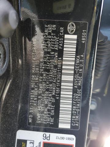 2016 TOYOTA CAMRY LE - 4T1BF1FK3GU118614