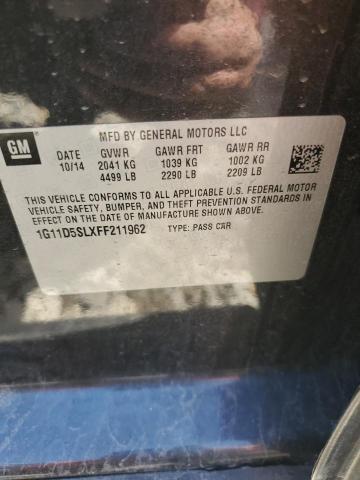 2015 CHEVROLET MALIBU 2LT 1G11D5SLXFF211962