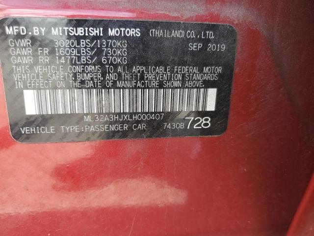2020 MITSUBISHI MIRAGE ES - ML32A3HJXLH000407