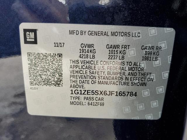 2018 CHEVROLET MALIBU PRE - 1G1ZE5SX6JF165784