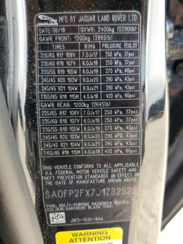 2018 JAGUAR E-PACE SE - SADFP2FX7J1Z32525