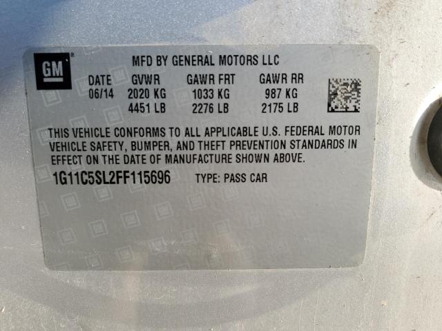 2015 CHEVROLET MALIBU 1LT - 1G11C5SL2FF115696