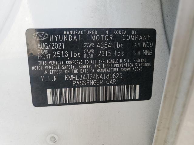 2022 HYUNDAI SONATA LIM - KMHL34J24NA180625