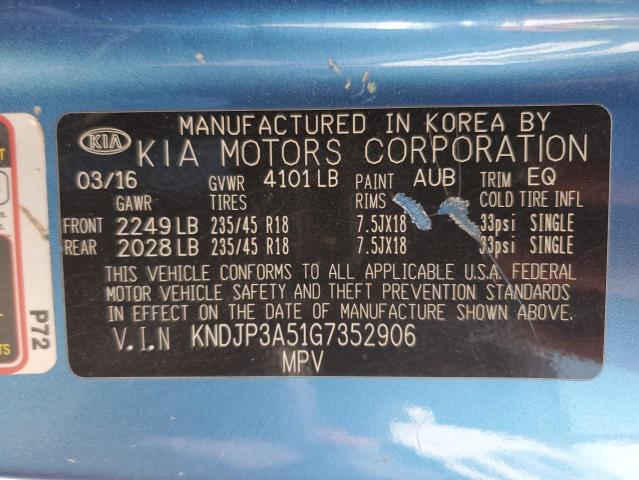 2016 KIA SOUL + - KNDJP3A51G7352906