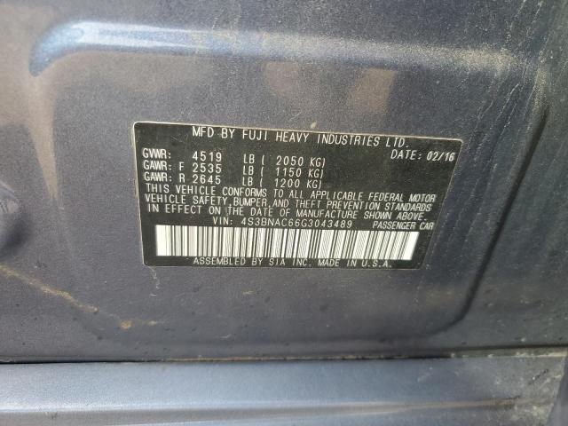 2016 SUBARU LEGACY 2.5 4S3BNAC66G3043489