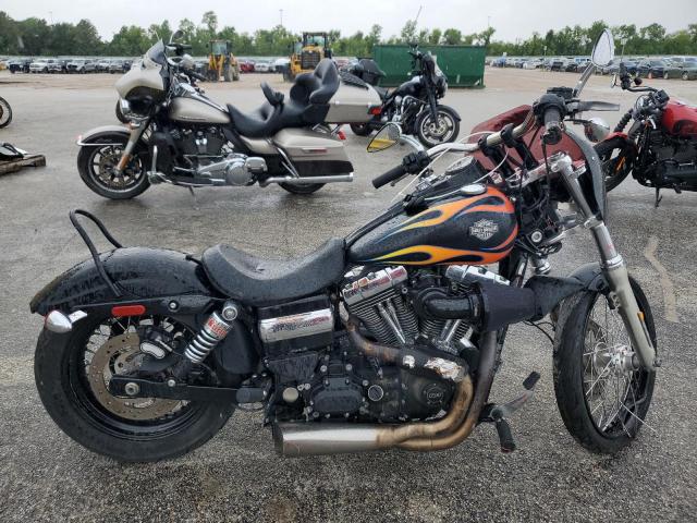 HARLEY-DAVIDSON FXDWG DYNA 2015 black road/str gas 1HD1GPM10FC311946 photo #1