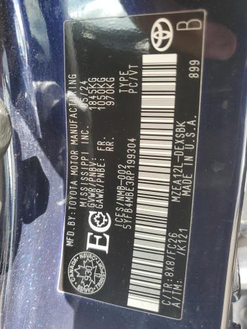 2024 TOYOTA COROLLA SE - 5YFB4MBE3RP199304