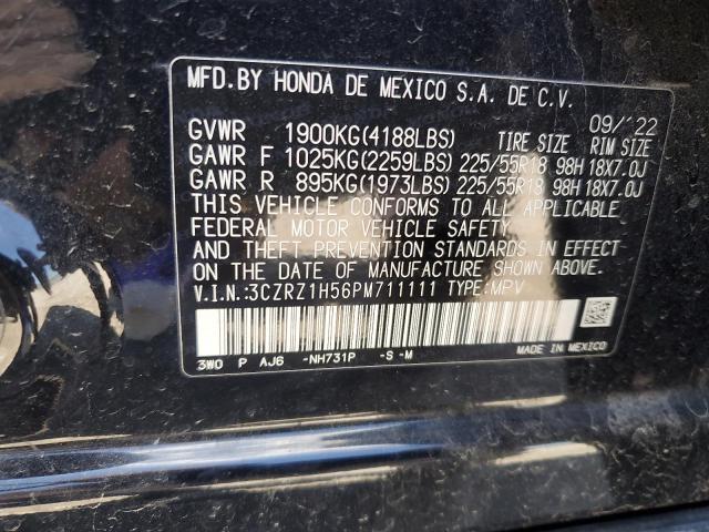 2023 HONDA HR-V SPORT 3CZRZ1H56PM711111